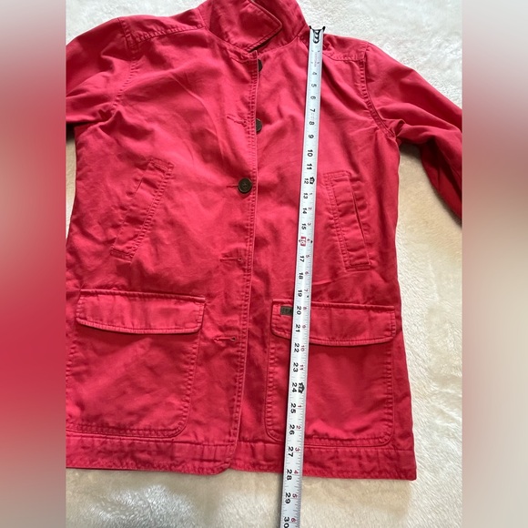 Vintage Gander Mountain Chore Field Barn Red Canvas Coat Jacket Women S corduroy - Picture 14 of 16